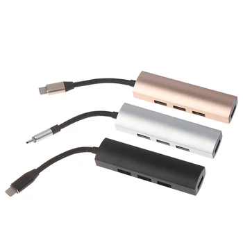 

USB3.1 Hub TYPE-C To 4-port Extender USB External Splitter With Micro Port Charging Splitter For Computer Accessories Mac Laptop