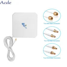 

4G 3G 35dBi LTE WIFI Antenna High Gain Antenna SMA/ CRC9/TS9 Connector For Modem Router Adapter Connector Signal Zoom 2M Cable