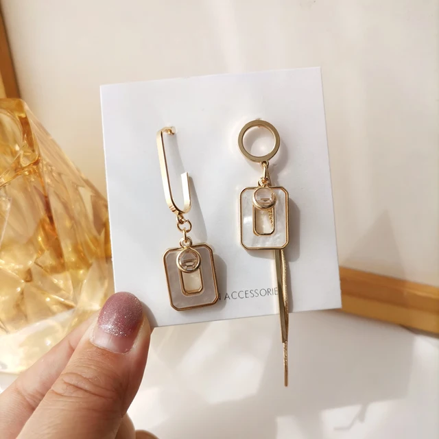 Mihan 925 Silver Needle Fashion Statement Earrings 1