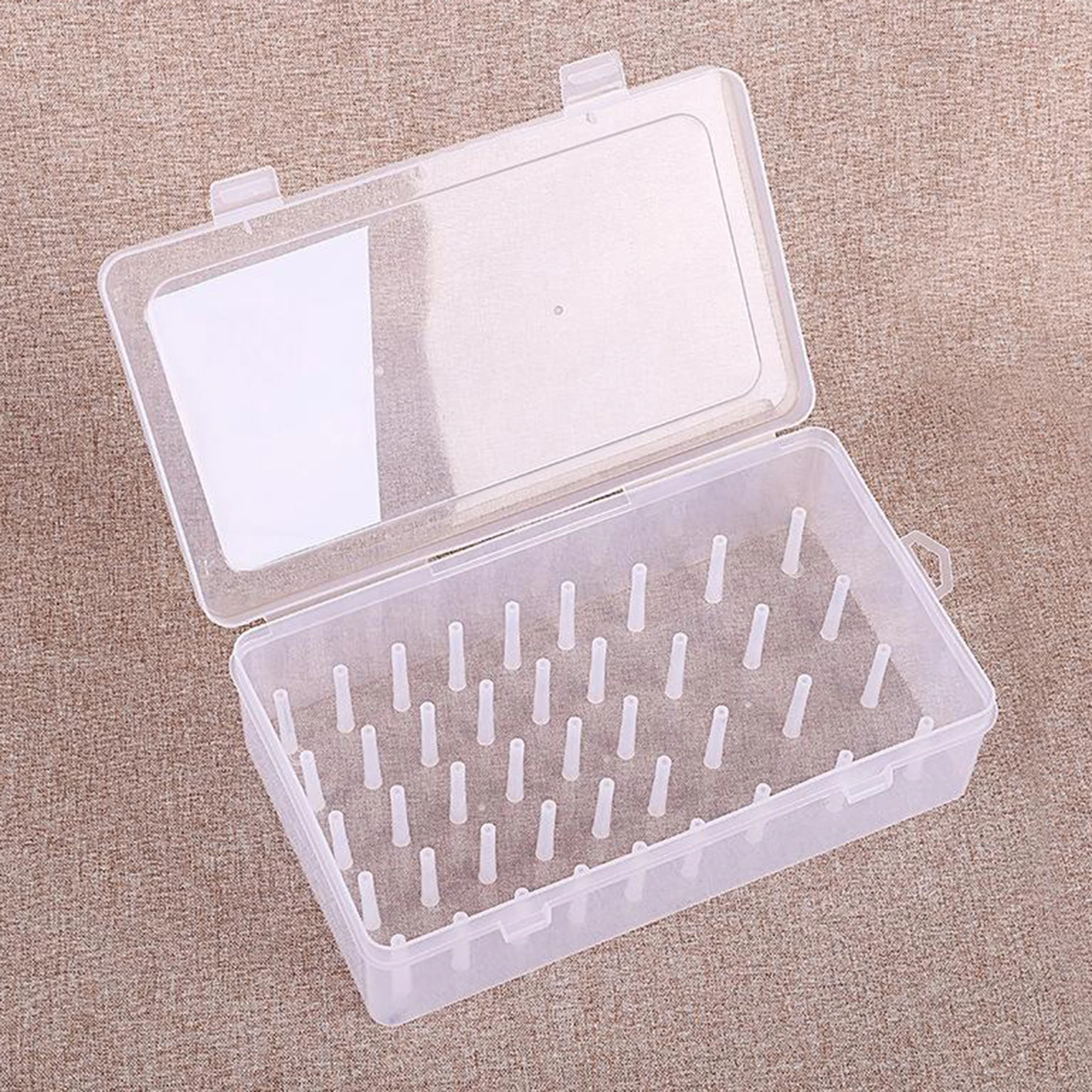 Empty Sewing Thread Storage Box Container Case Holder 42 Spools Pole for Sew Threads Storage