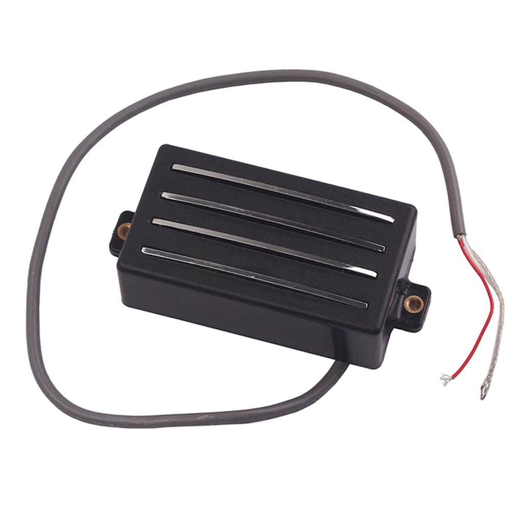 1Pc Black Quad Hot Rails Humbucker Pickup Copper for Cigar Box Guitar Replacement Parts