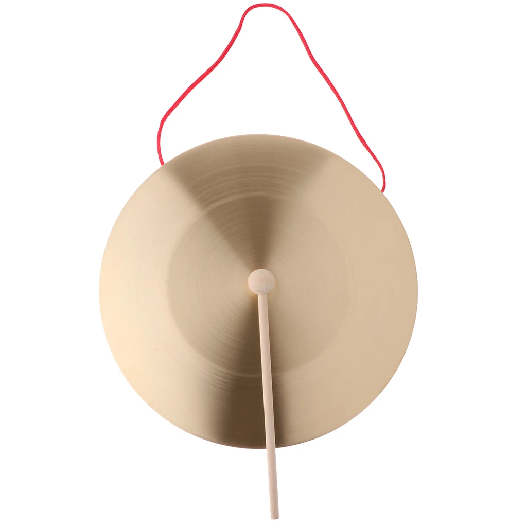 Hand Gong Chapel Copper Cymbals Percussion Opera Gong for Kids Children Toys (30cm)