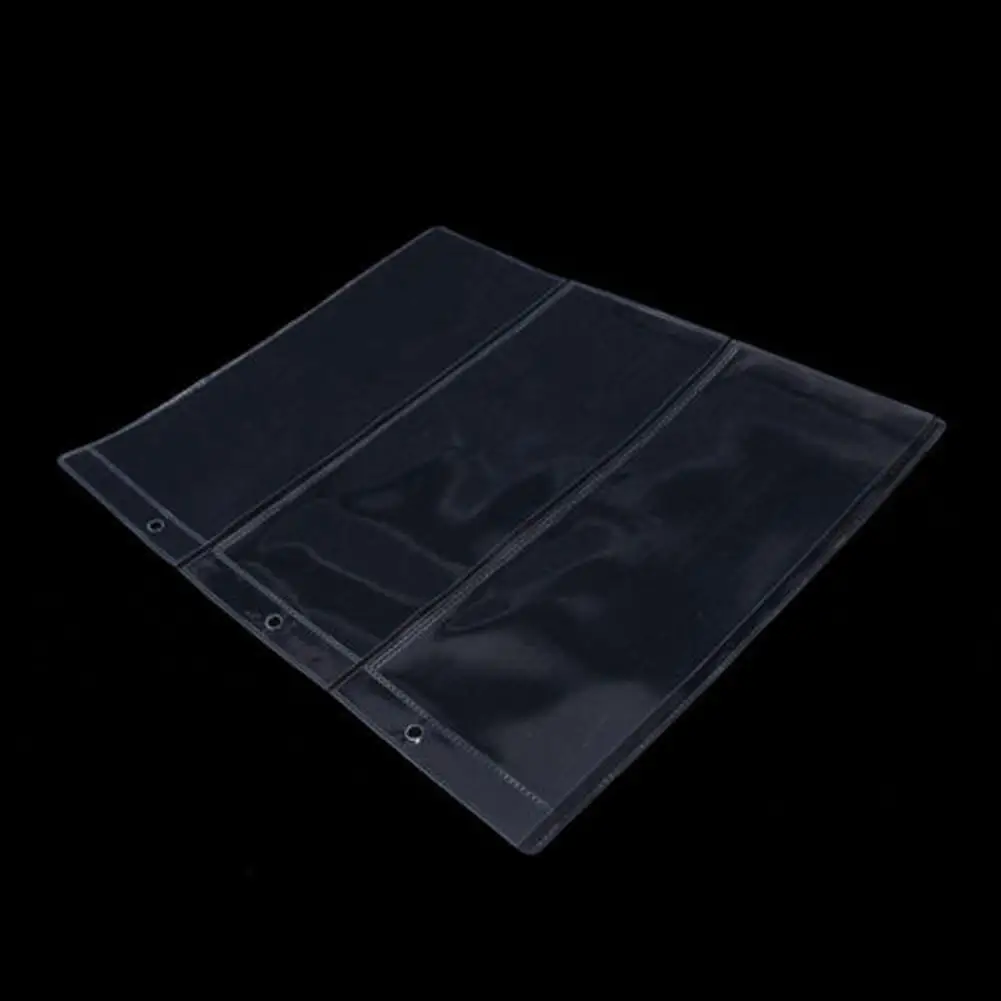 1 Sheet 3 Pockets Album Pages Paper Money Bill Note Currency Holder Collection money collection album paper money holder