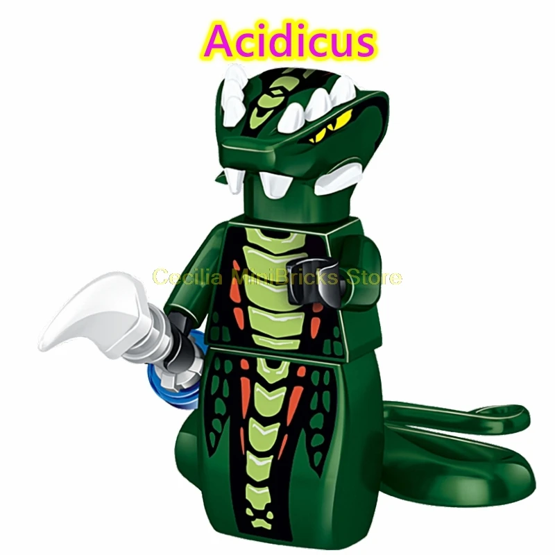 Acidicus Ниндзя ня, Kai Lloyd Master Wu, милый мультяшный аниме, детские строительные блоки, кубики, Ninjagoed, игрушки ниндзя для детей - Цвет: Acidicus