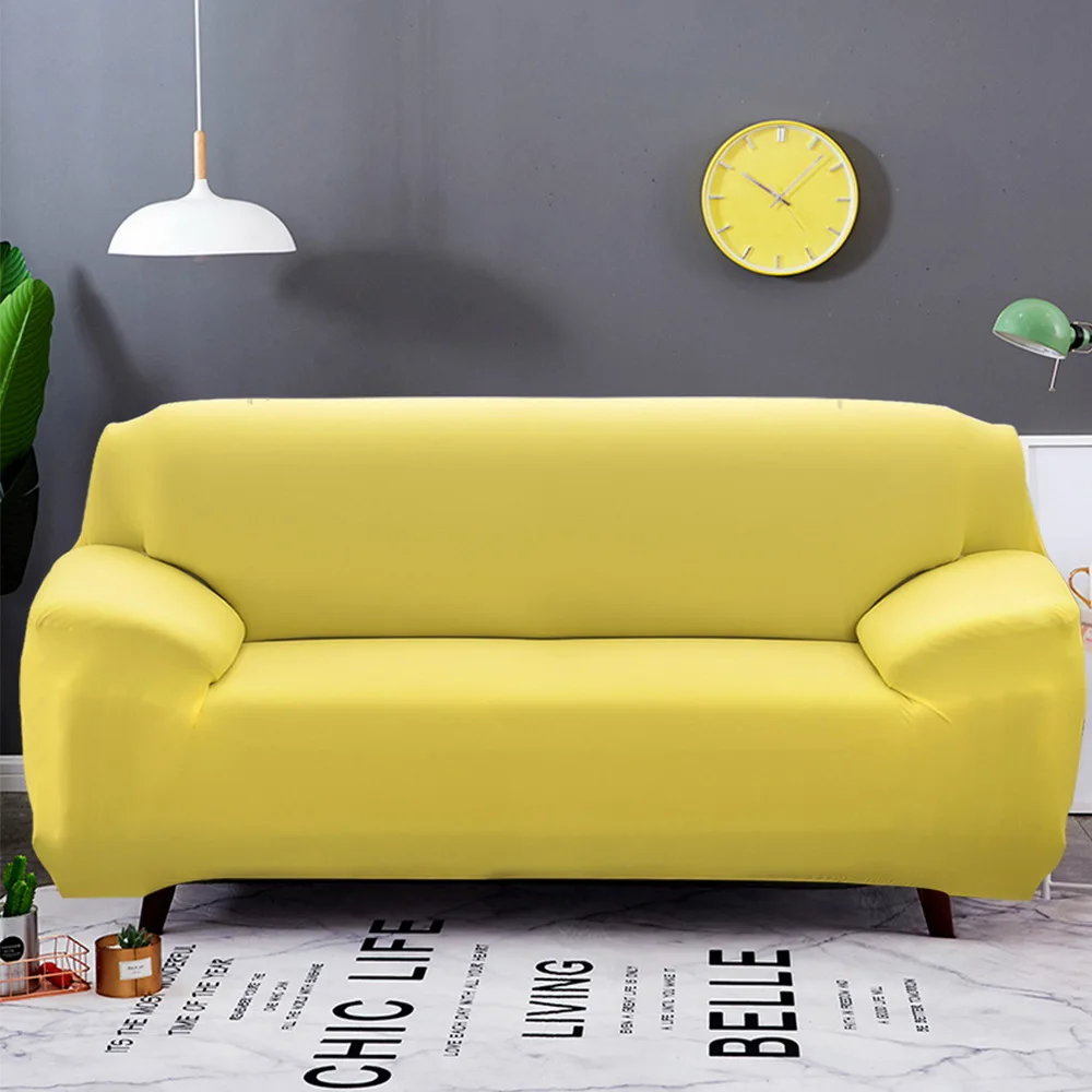 yellow 1-4 сидения кресло диван Чехлы ретро кресло диван чехол многоцветный мягкий диван Чехлы для гостиной copridivano - Цвет: yellow