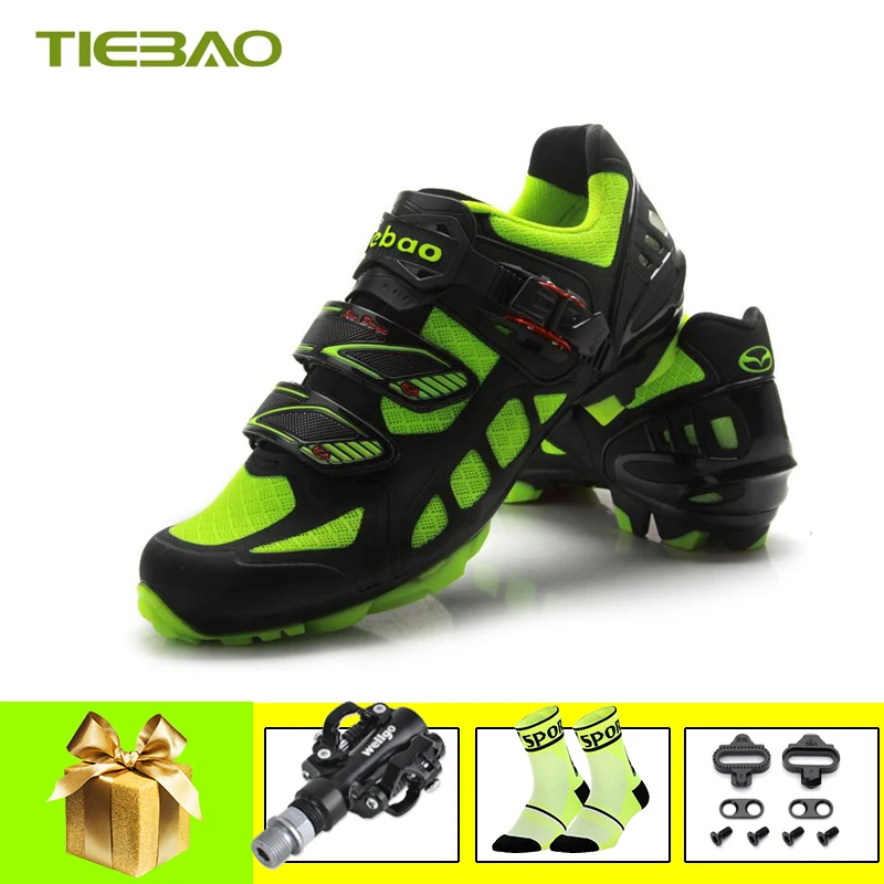 pedals for 1502 G Tiebao велосипедная обувь sapatilha ciclismo mtb Мужская и женская самоблокирующаяся велосипедная обувь pedales для езды на горном велосипеде MTB велосипедная обувь - Цвет: pedals for 1502 G
