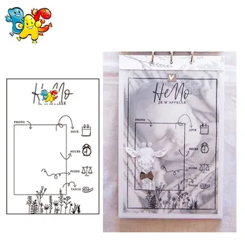 

background Transparent Clear Stamps for DIY Scrapbooking/Card Making/Kids Christmas Fun Decoration Supplies
