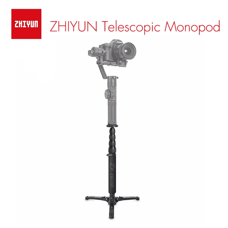 Zhiyun Extend Telescopic Monopod Tripod with 1/4&quot Mounting Screw Accessories for Crane 2 Handheld Gimbal Stabilizer | Электроника