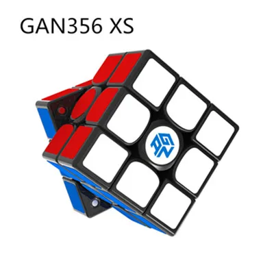 GAN356 X S флагманская версия 3x3 Магнитный пазл Профессиональный Кубик Рубика Магическая Мастер скорость Stickerless cubo Magico - Цвет: Black