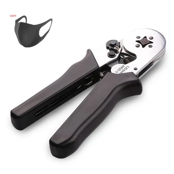 

Pipe Sleeve Crimping Pliers Wire Stripper for Sleeves Self-adjustabl Round Nose Cable End Sleeves Ferrule Terminal Crimping Tool