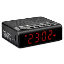 SOONHUA FM Радио BT бас динамик fm-радио 2000 мАч часы Поддержка TF карта с usb-кабелем