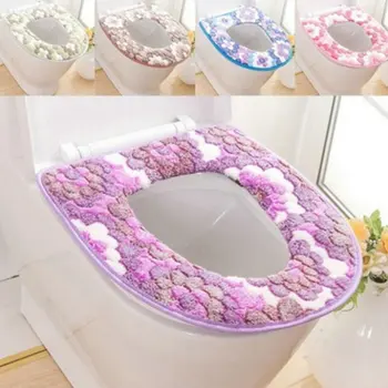 

Soft Bathroom Toilet Seat Closestool Washable Warmer Mat Cover Pad Cushion Bathroom Toilet Toilet Seat Toilet Toilet Seat Cover