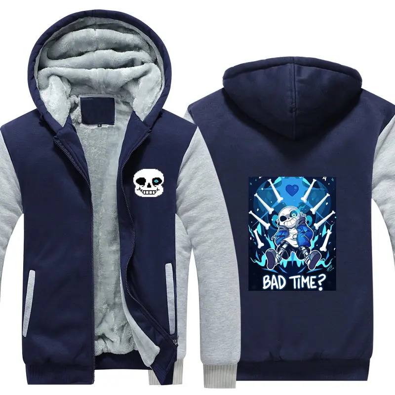 Style 16 Undertale Sans Череп Толстовка Куртка пальто зима флис толстые теплые толстовки с длинным рукавом размера плюс - Цвет: Style 16