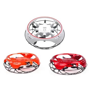 

UFO Gesture Sensor Aircraft Intelligent Suspension UAV Toy Mini Four Axis Boy Toys Flash Fly Disc Kid's Gift Outdoor Toys