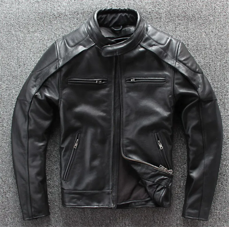 Новая зимняя мотоциклетная куртка, теплая зимняя мужская кожаная куртка corium moto racing, съемный жилет, подкладка+ защитное оборудование
