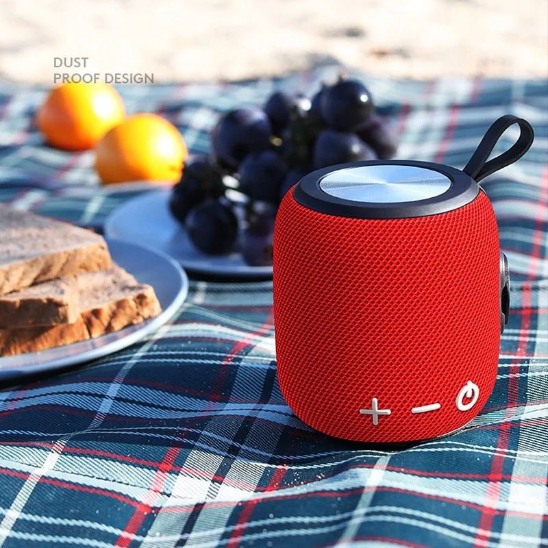 Портативный Bluetooth 5,0 динамик хороший бас, IPX6 Водонепроницаемый, беспроводной стерео сопряжение, голосовой помощник, встроенный микрофон, для Ou