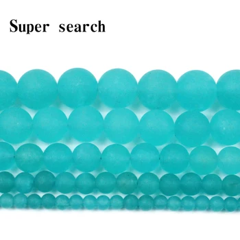 

Factory store fashionable frosted green Amazonite loose beads Chalcedony for DIY bracelet necklace accessories to make amule