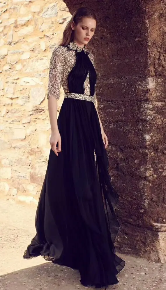 Новое Женское кружевное Элегантное макси платье с круглым вырезом Vestidos знаменитое вечернее облегающее платье