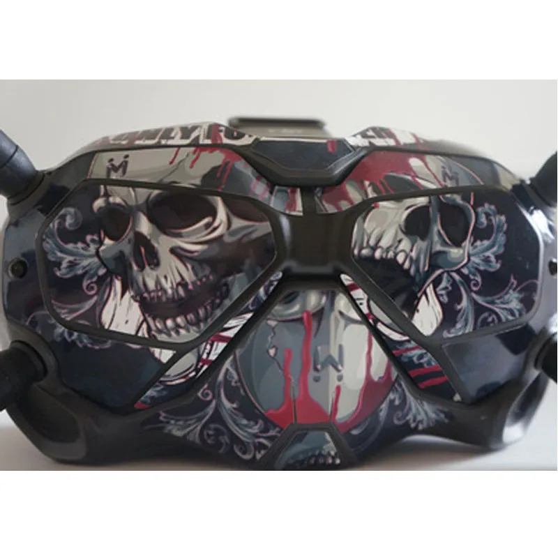 DJI FPV Sticker Skin Protective Cover DJI Goggles FPV Accessories Carbon Fiber Stickers Customizable Patterns V2 drone accessories