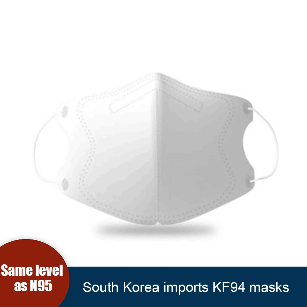 

In Stock KF94 Anti-dust mask 4 Layers Activated Carbon Mask Filter Face mouth face mask Safety Protective Mask pm2.5