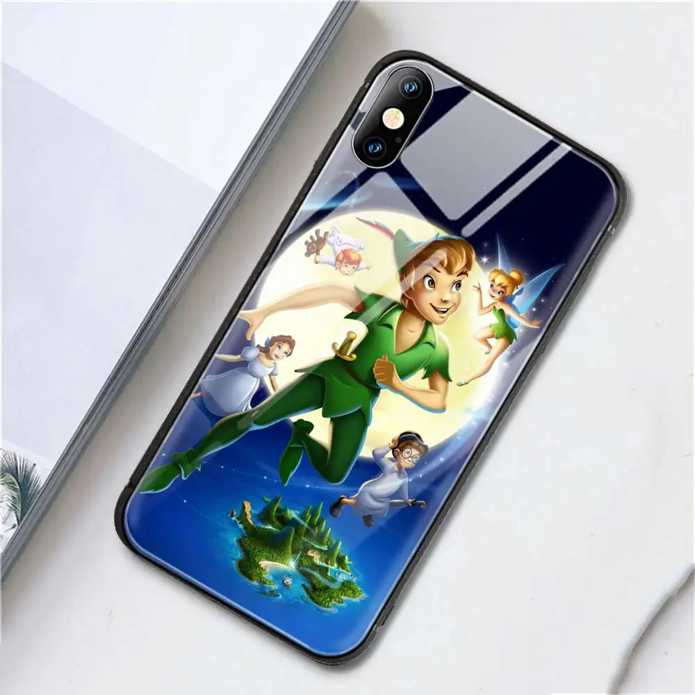 T04 Чехол для телефона из закаленного стекла для iPhone 6 6S 7 8 Plus X XS XR XSMax чехол для iPhone 11 11Pro Max Tinker Bell Tinkerbell аниме - Цвет: T04