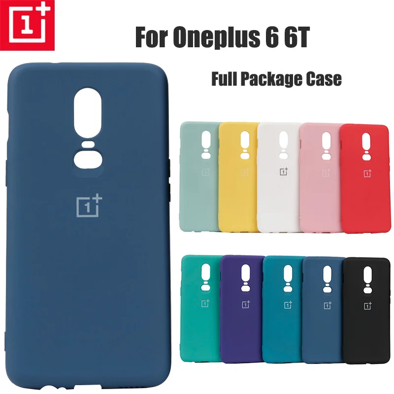 Оригинальная задняя крышка Oneplus 6 T чехол из жидкого силикона мягкий для One Plus 1 + с