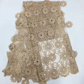 

3D Embroidered African Red Lace Fabric High Quality nigeria lace cord lace french tulle net lace for wedding DPSE168
