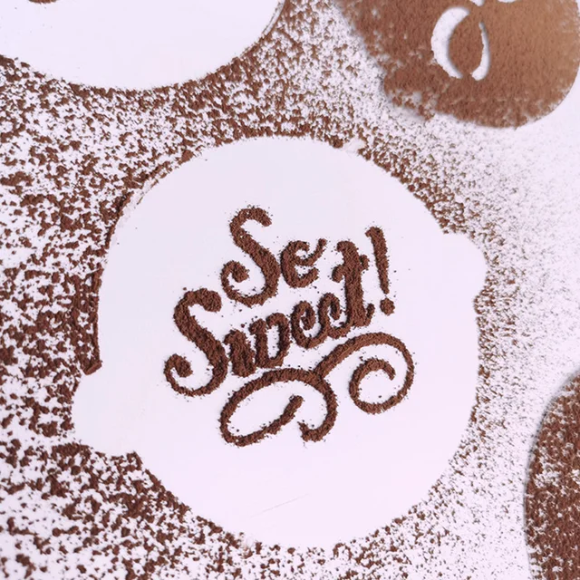 4Pc/Beállított Műanyag Torta Sablonok Virág Spray Barkácsolás Dekoráció Sablon Fondant Penészminta Nyomtatás Tészta Penész Sütőszerszám - Image 3