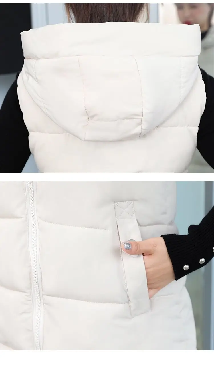 Winter Warm Vest Long Waistcoat Autumn Outerwear Vest Coat Sleeveless Jacket Coat Female YTNMYOP