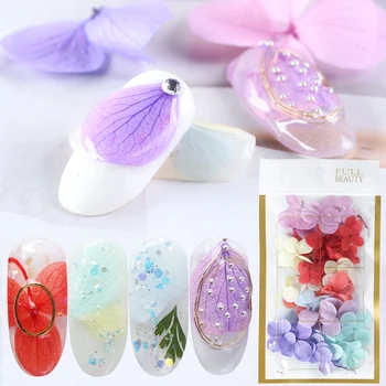 

Mix Dried Flowers Nail Art Decorations 3D Natural Floral Sticker DIY Nail Art Decals Jewelry UV Gel Polish Manicure Design JI980