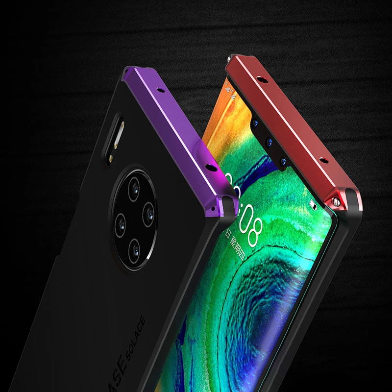 Роскошный металлический чехол для huawei mate 30 Pro mate 30 чехол Ультратонкий 3 в 1 Алюминиевый и Гибридный PC противоударный чехол