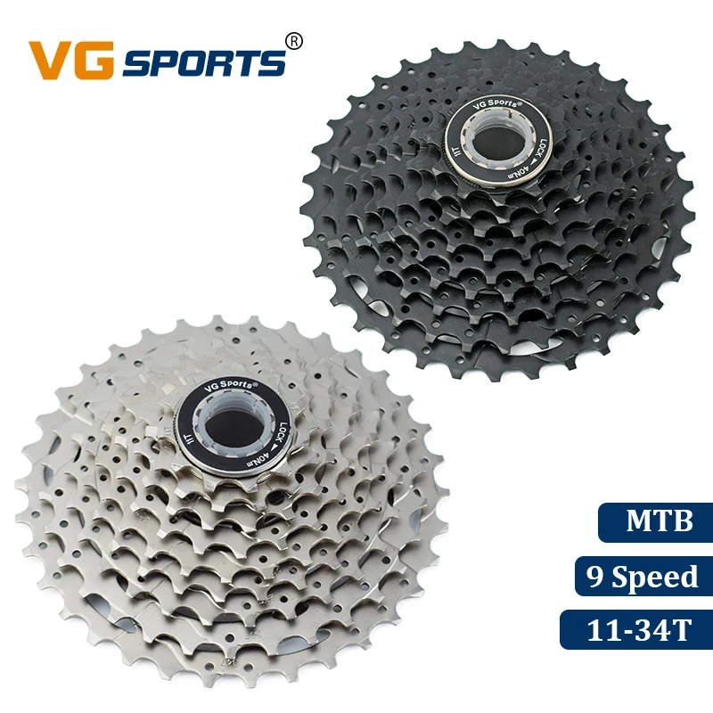 VG спортивный горный велосипед MTB 9 скоростная кассета велоцидад S 34T запчасти для