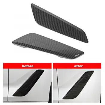 

Car Fender Vents Decorative Cover Trim Carbon Fiber Style Fit for 5 Series G30 2017-2018 car styling accessories