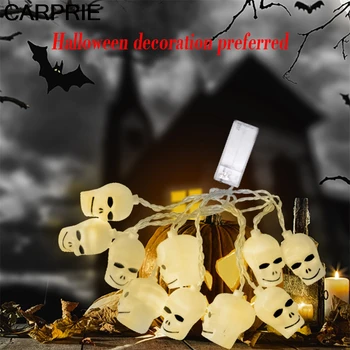

CARPRIE Halloween 10 Led String Light Gauze Skull Decorative Light Horror Atmosphere Outdoor Indoor Decor Battery Powered 40Aug1