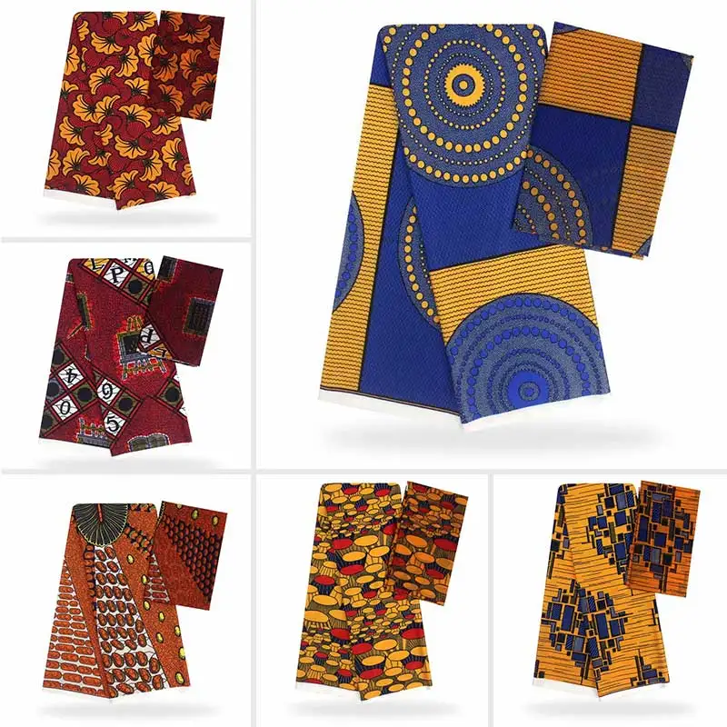 Натуральная шелковая ткань Африканская шелковая восковая шелковая шифоновая ткань 2+ 4 ярдов африканская ткань Дубай кружевная африканская восковая ткань для patchwork ворка YB01