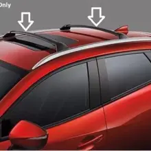 4 шт. левый и правый спереди и сзади алюминиевый стеллаж для крыши рельса перекрестные штанги для крепления перекладины подходят для Mazda CX3 CX-3 протектор