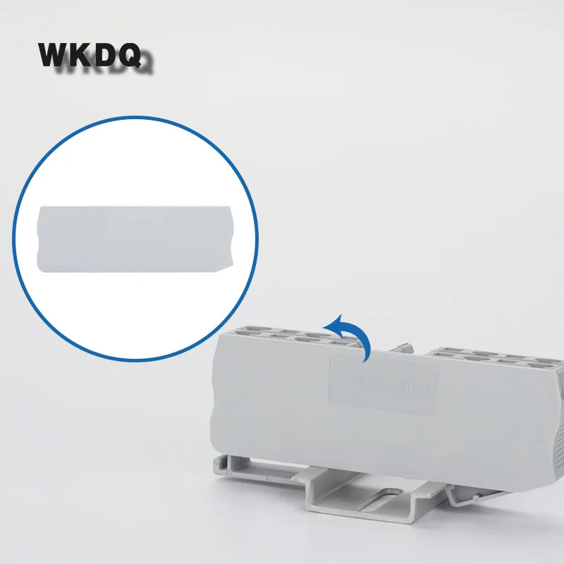 D-ST4-QU 1 шт. барьер пластина для ST4-QU QUATTRO D-ST 4-QU 4-провод Разъем DIN Rail клеммной колодки