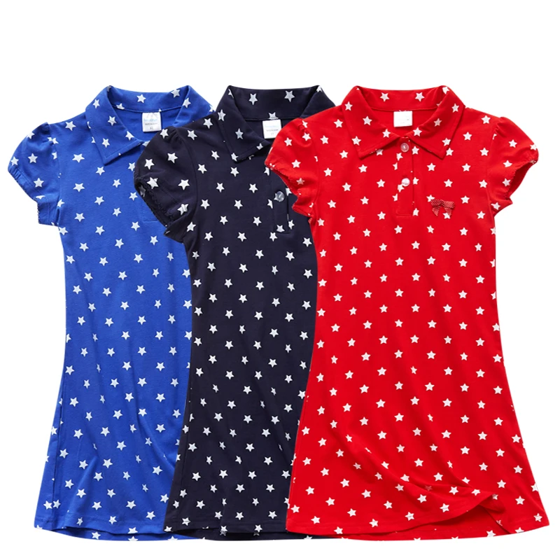 Хлопковое платье-пачка для девочек с коротким рукавом От 3 до 8 лет | Детская