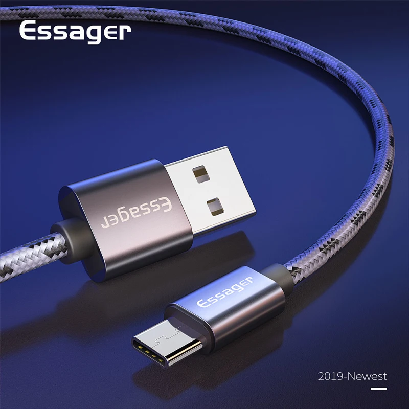 

Essager USB Type C Cable 3A Fast Quick Charge 3m USBC Type-C Cable for Xiaomi K20 Samsung S10 Oneplus 7 Pro Mobile Phone USB-C