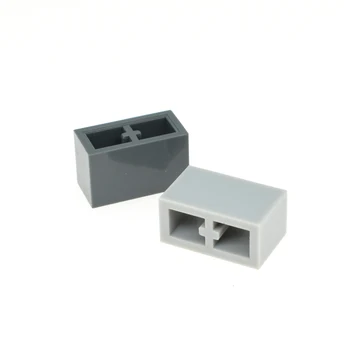 

50pcs Granular building blocks DIY special loose fittings Brick 1x2 upper and lower double-sided concave fittings