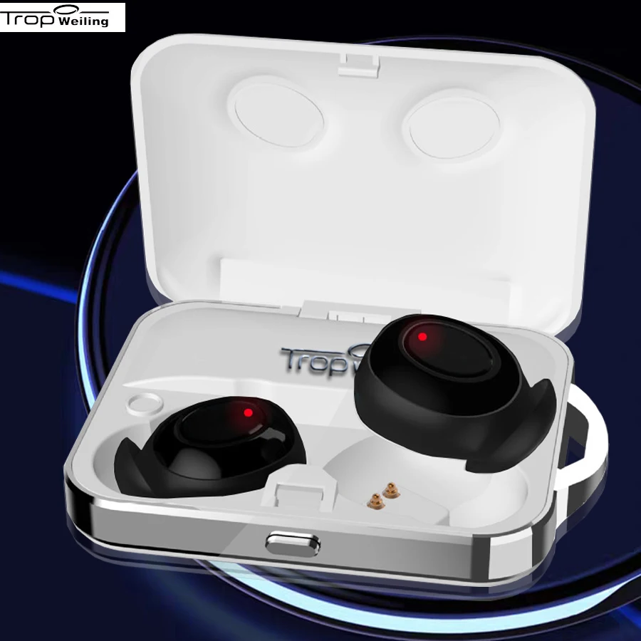 

Trop Weiling Mini True Wireless Headphones In Ear Earbuds Tws Bluetooth Earphones Binaural Calling Noise Reduction Sport Headset
