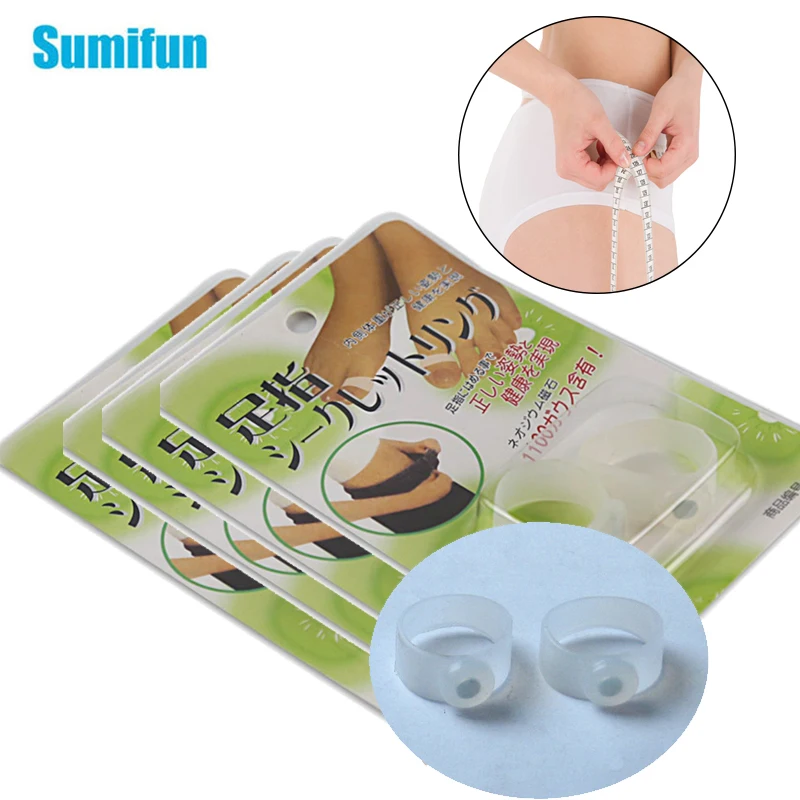 

Sumifun 4/8/12Pcs Lose Weight Slimming Magnetic Toe Rings Corrector Shaping Burn Reduce Fat