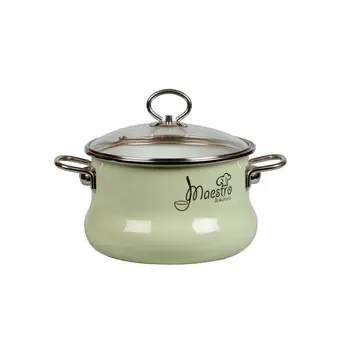 

Pan VITROSS, Maestro, 4 L, with glass cover, light green