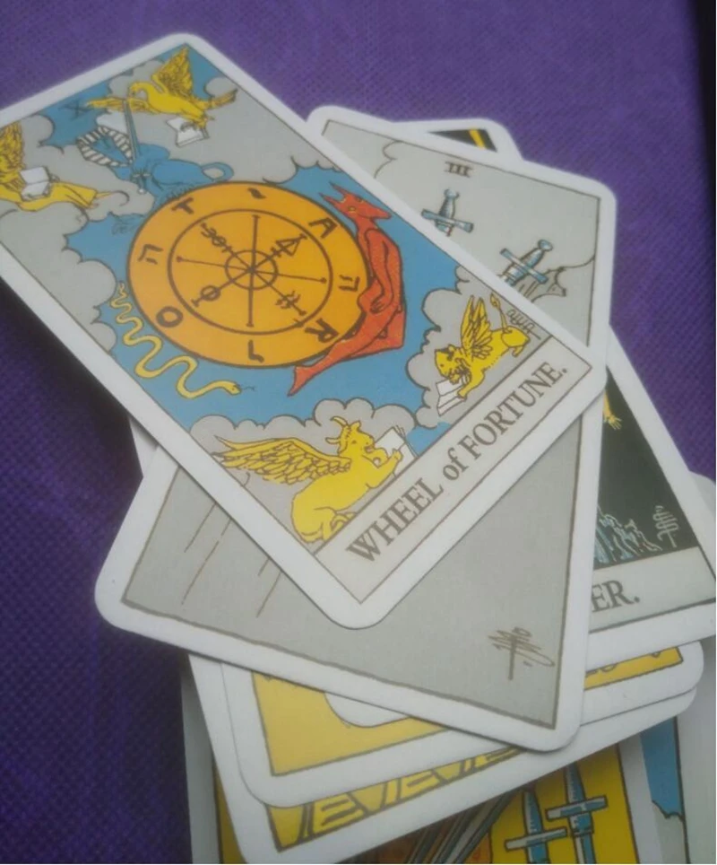 Full English Radiant Rider Wait Tarot Cards Acient Rider Tarot 78 Cards Deck Mysterious Divination Fate Tapo Cards Board Games