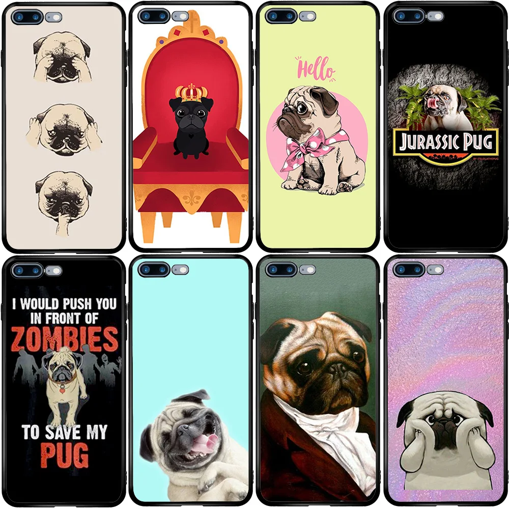 Phone Case for Samsung A5 A6 A7 A8 A10 A20 A30 A40 A50 A60 A70 A80 A90 J3 J4 J5 J6 J8 Plus Мопс щенок | Мобильные телефоны