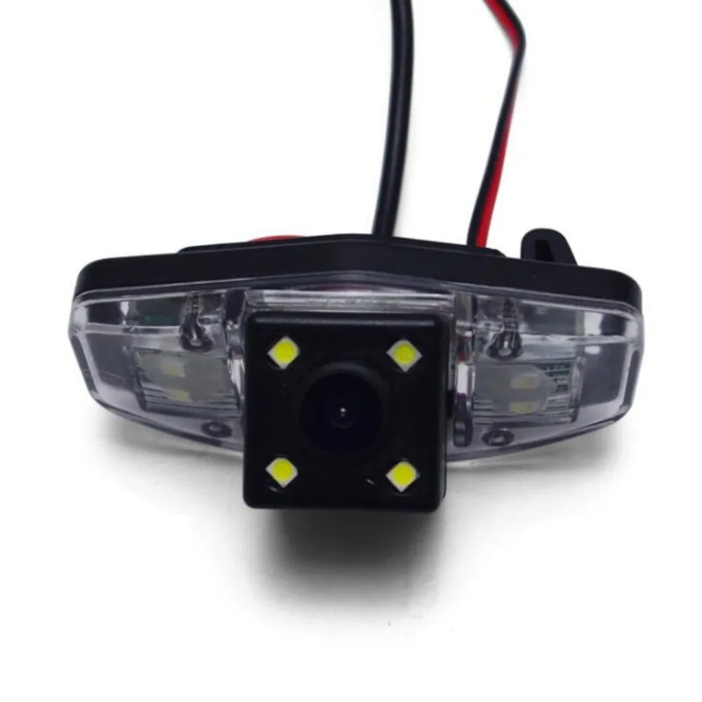 JanDeNing HD CCD Автомобильная камера заднего вида/OEM светильник номерного знака с 4 Светодиодный светильник s для Honda Accord/Pilot/Civic/Odyssey