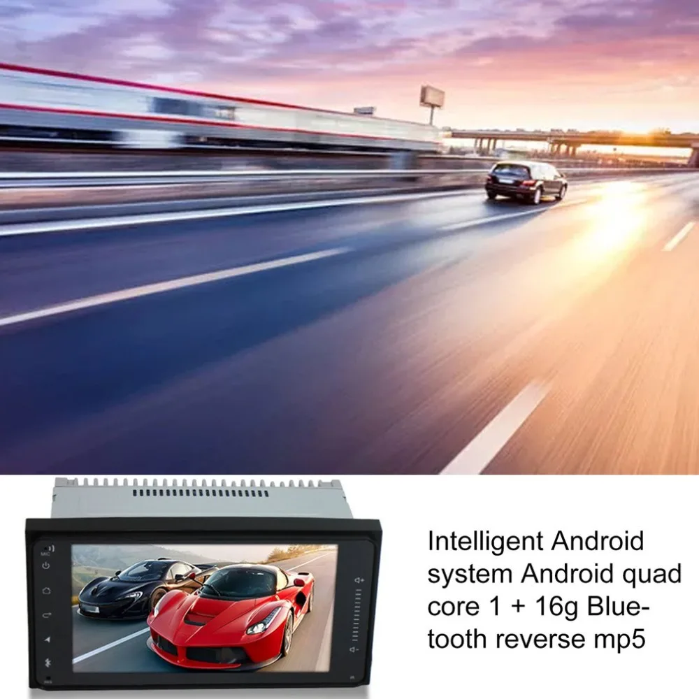 Универсальная машина 7 дюймов Смарт Android Системы Android 4 ядра 1+ 16g Реверсивный MP5 машина «Все-в-одном»
