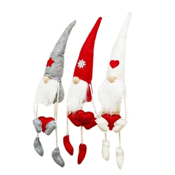 

Nordic Plush Dwarf Ornaments Christmas Present Santa Claus Dolls Figurine for Xmas Festival Home Decoration Gift