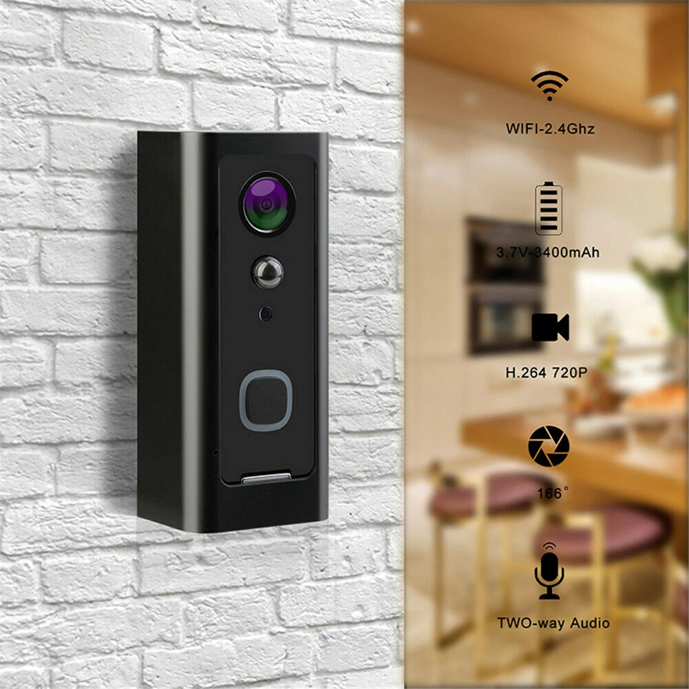 

Remote Mini Camera Motion Detection Home Smart WIFI CCTV HD Phone Wireless ABS Video Doorbell Anti-theft