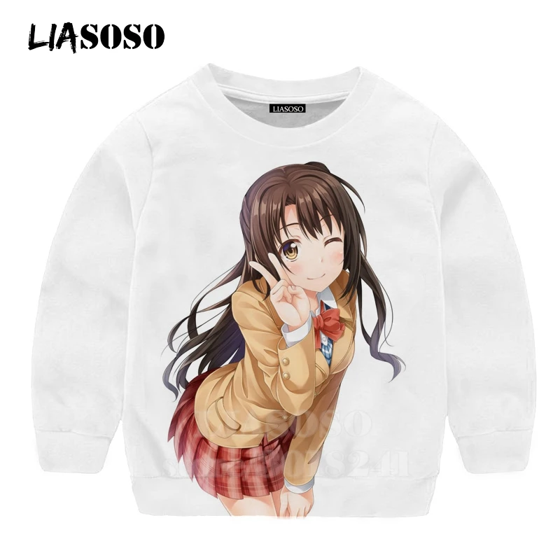 5 Детская толстовка Shimamura Uzuki с 3D-принтом «Idol Master», «Золушка», для девочек, с рисунком аниме Детская толстовка с капюшоном, топ для мальчиков и девочек, Детский свитер для подростков, B173 - Цвет: 5
